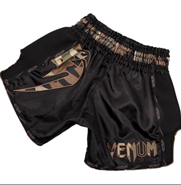 Шорты Muay Thai Venum Giant  черные с хаки