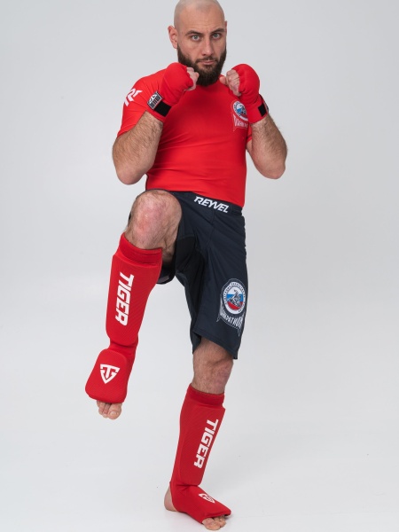 Защита голени и стопы TS Sport TIGER (красный)