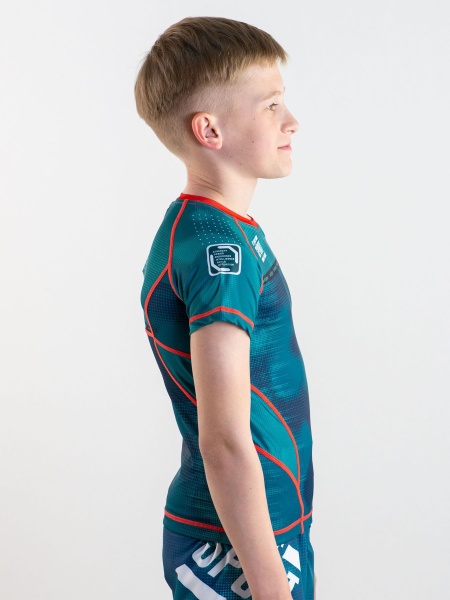 Рашгард I am Fighter military зеленый детский