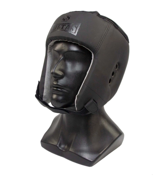 Шлем боксерский SOLTAS, открытый, черный, DX TOP SOFT MATT