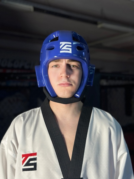 Шлем для тхэквондо синий Tomorrow Star