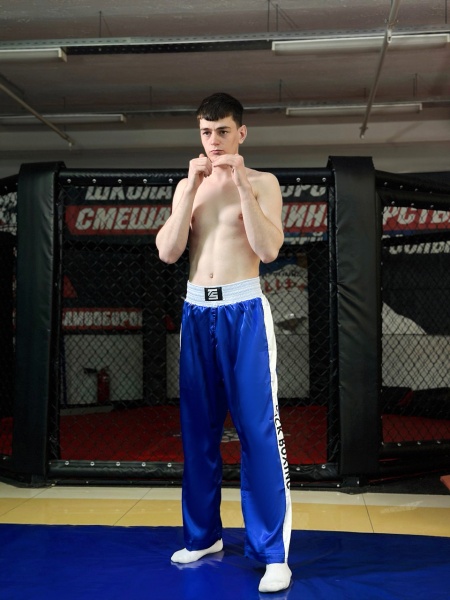 Брюки для кикбоксинга Tomorrow Star BASIC синие