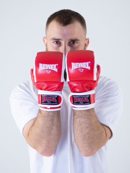 Перчатки для мма Reyvel PRO Training (красный)