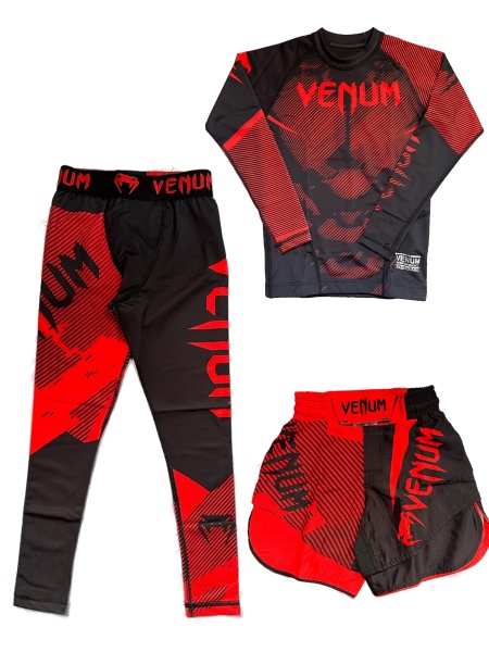 Комплект компрессионной одежды, красный, VENUM