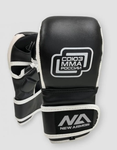 Перчатки NEW ARMOR СОЮЗ ММА PRO черные