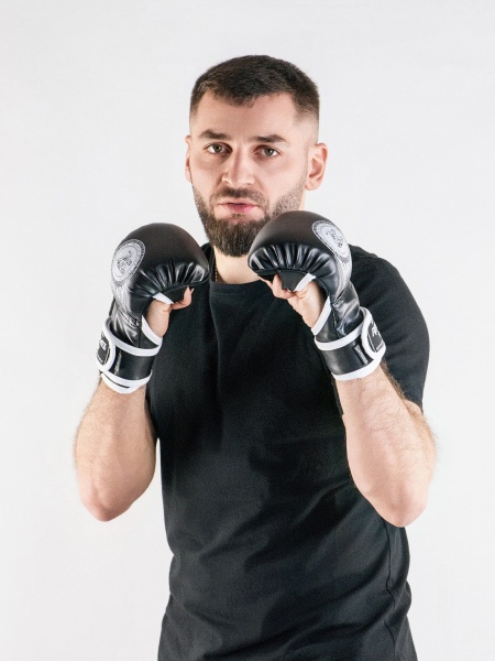 Перчатки для мма Reyvel Панкратион (черные)