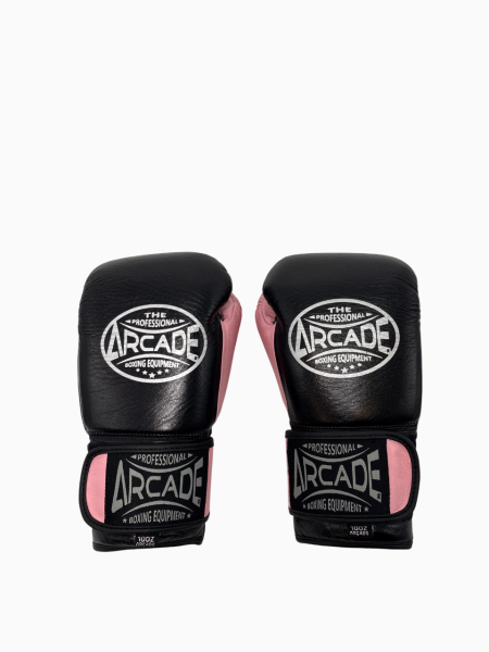 Перчатки боксерские Arcade черно-розовые