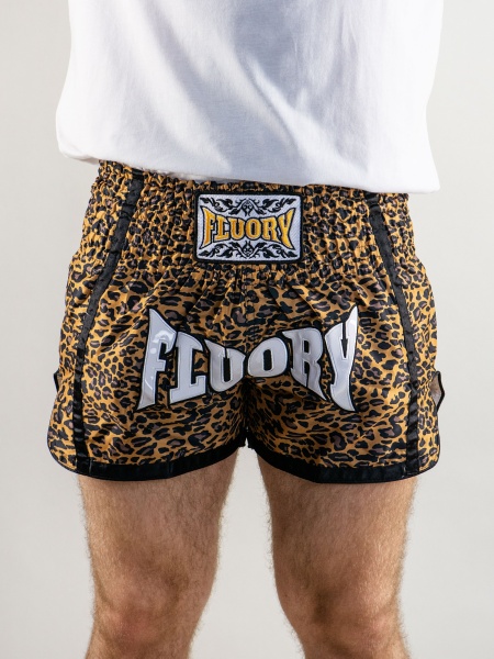 Шорты Муай-Тай Fluory Leopard