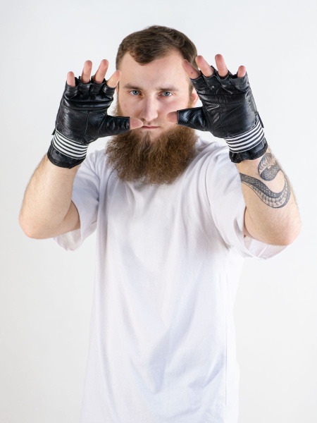 Шингарты OXXFIRE, эластичный манжет на липучке, кожа, черные