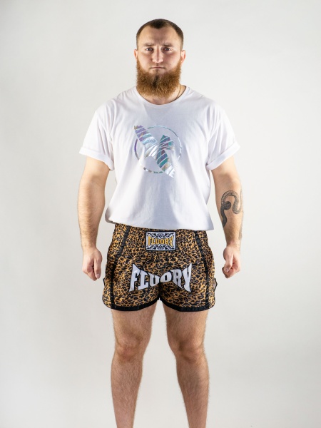 Шорты Муай-Тай Fluory Leopard