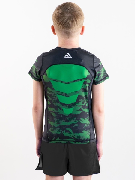 Рашгард кор. рукав I am Fighter Hulk детский (зеленый)