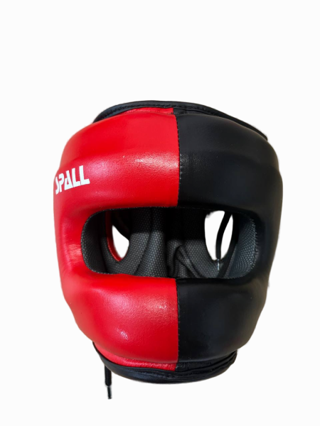 Шлем бамперный черно-красный SPALL